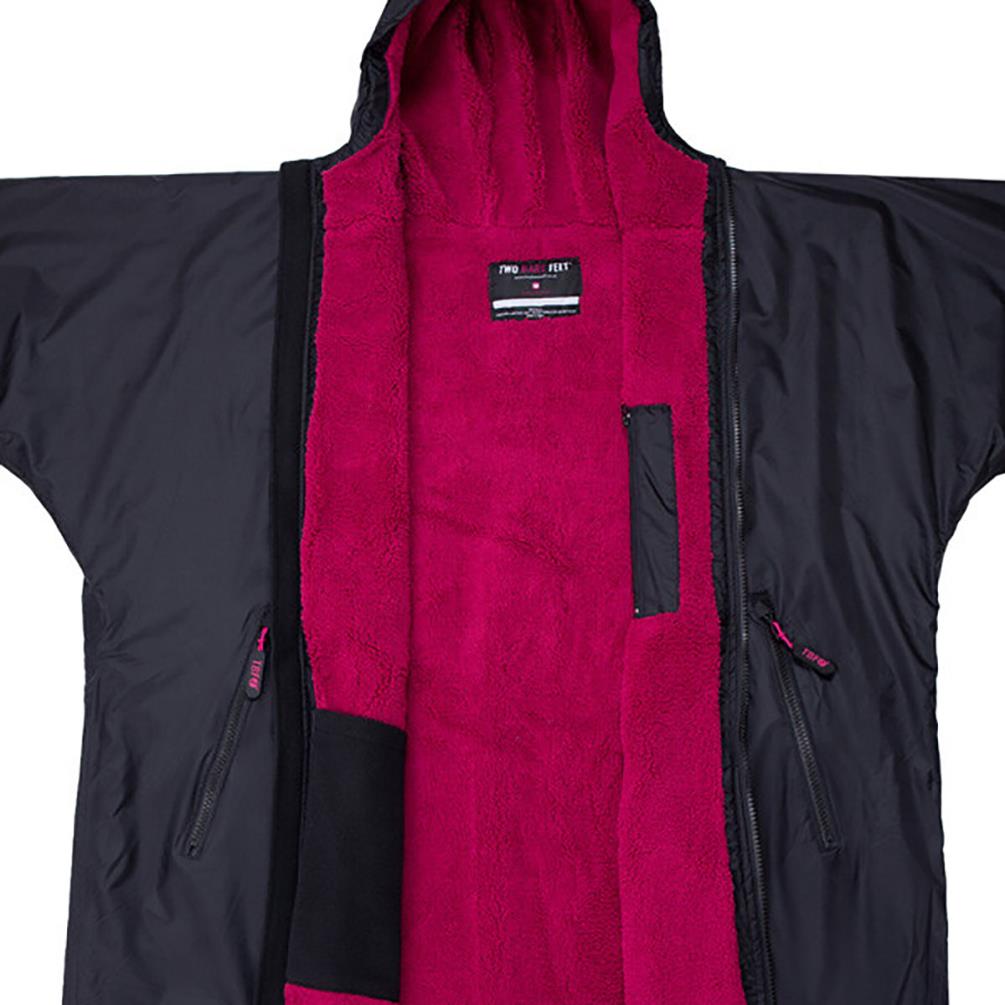 Two Bare Feet Kids Weatherproof Changing Robe & Changing Mat - Black / Raspberry Extra Image 2